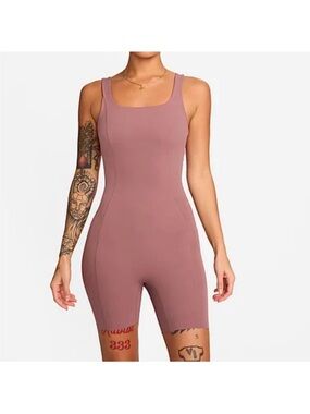 NWT Nike Zenvy Women's Dri-FIT Short Bodysuit